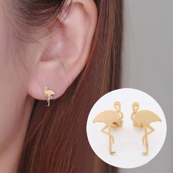 SALE ❗️🏝Flamingo Earrings SALE, NO OFFERS ❗️ - Picture 3 of 5